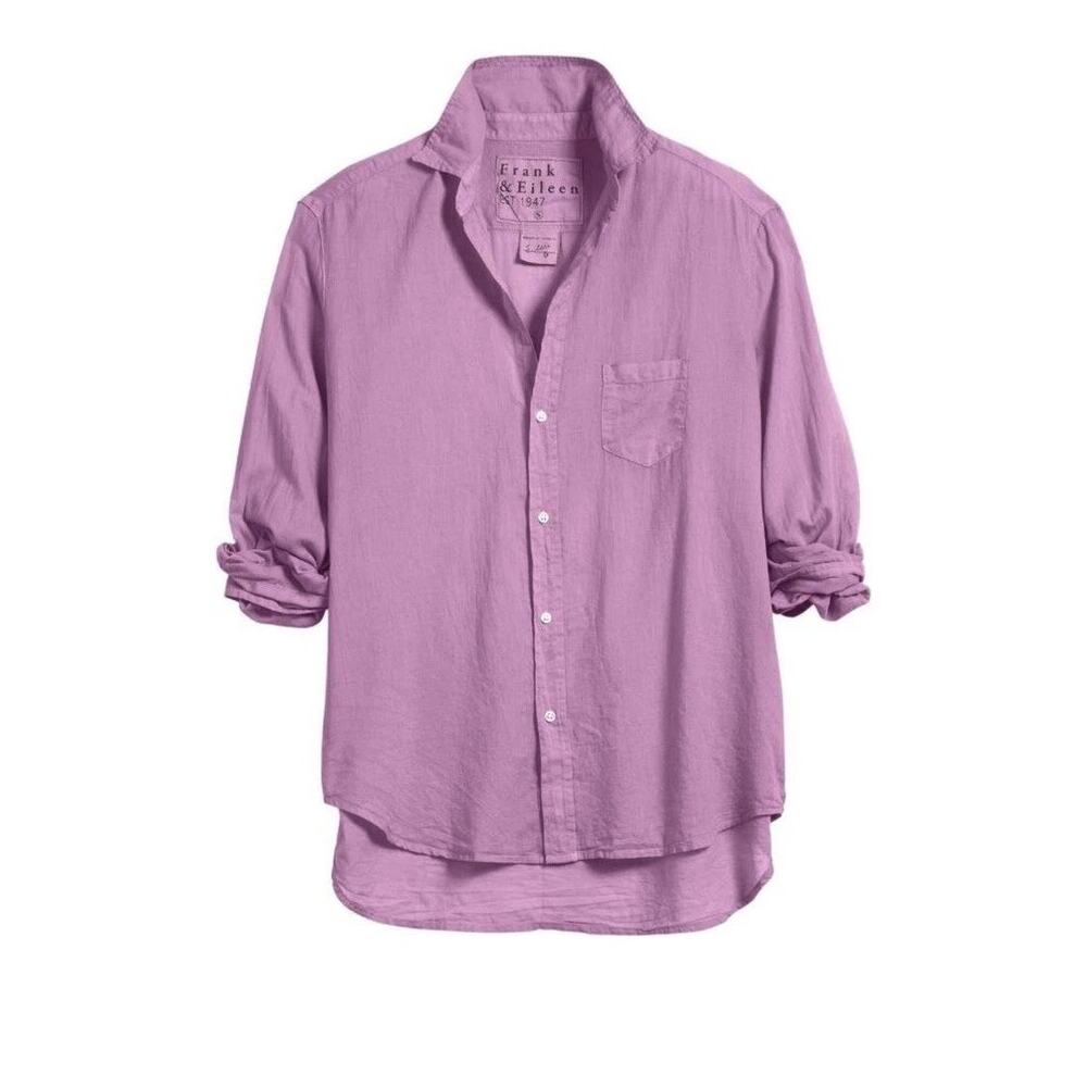 Frank & Eileen Eileen Shirt Mauve Button Up 100% Cotton Preppy SZ L